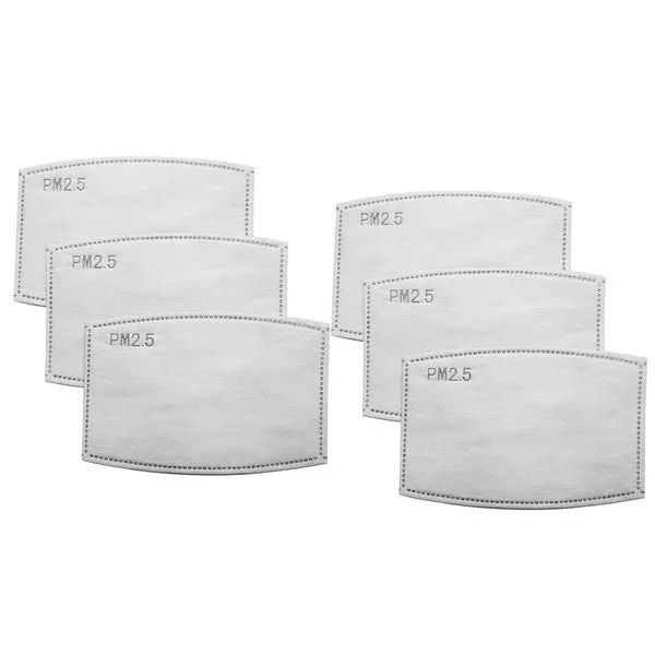 10Pcs/20 Pcs/50 Pcs 5 Layers Face Mask Filter PM2.5 Filter Activated Carbon Breathing Filters