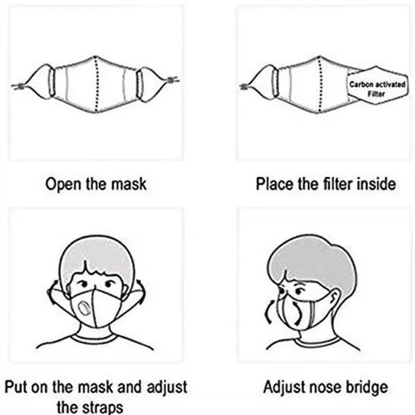 10Pcs/20 Pcs/50 Pcs 5 Layers Face Mask Filter PM2.5 Filter Activated Carbon Breathing Filters