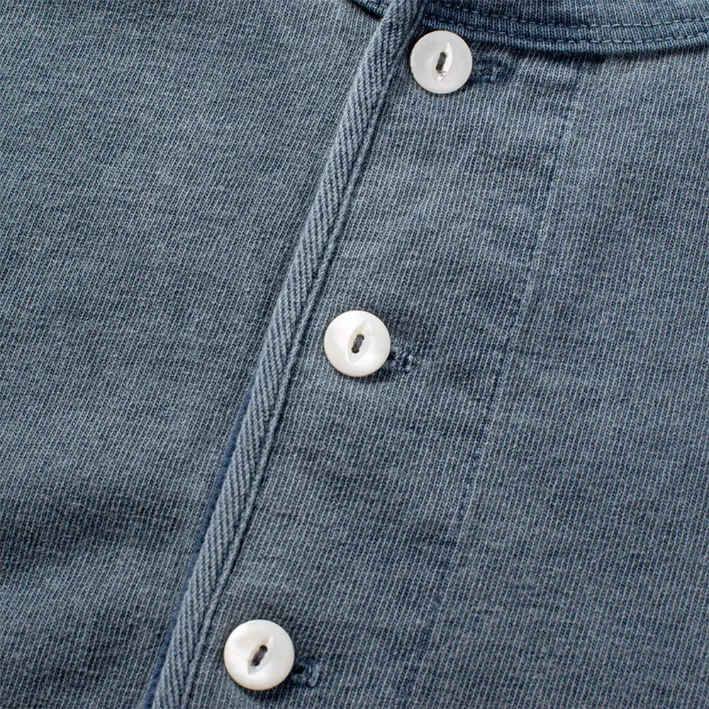 13oz Henley | Faded Blue