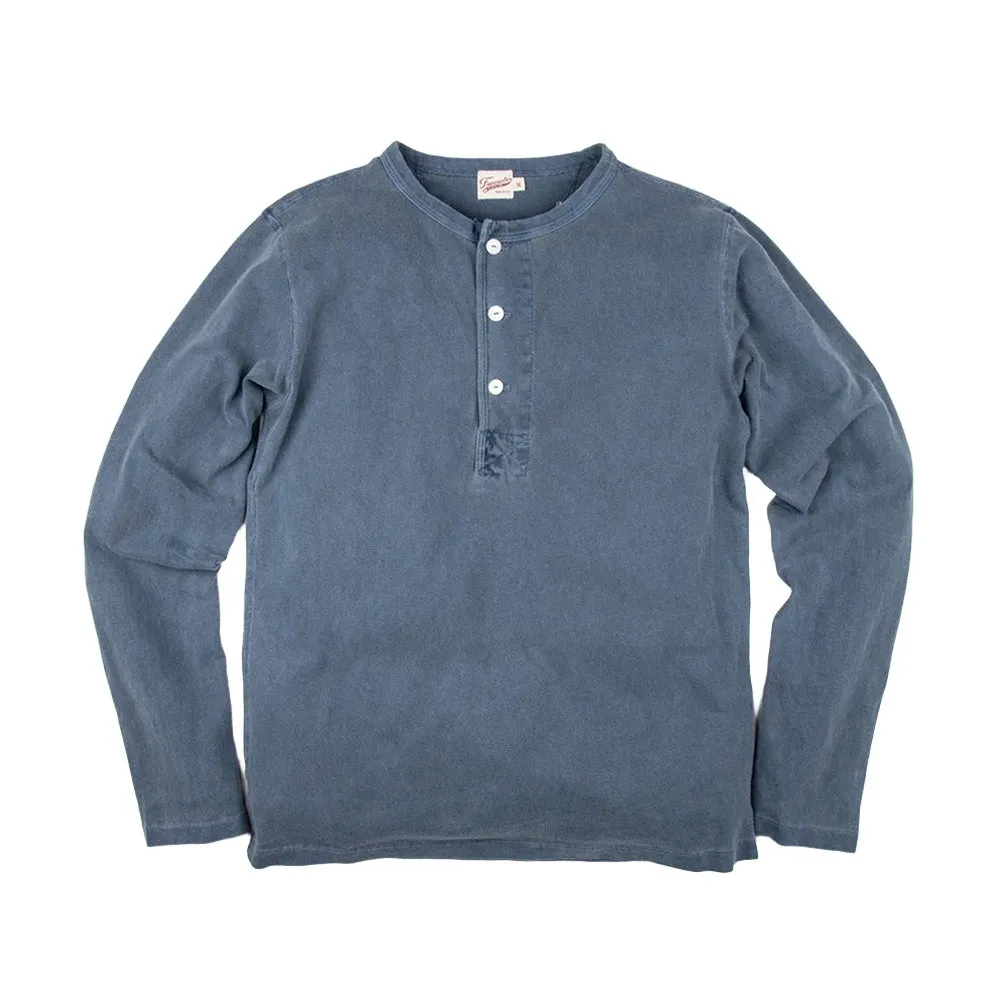 13oz Henley | Faded Blue