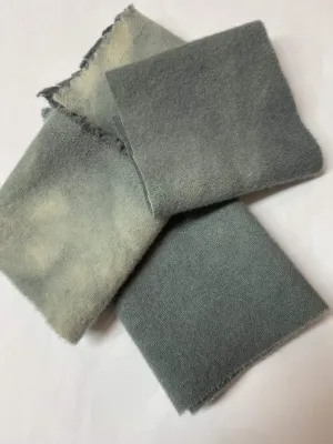 $3 Hand-Dyed Wool Swatch - Shades of Lagoon
