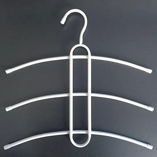 3PCS Multi-Purpose Cloth Rack, 3 Tier Cloth Hanger, (White)