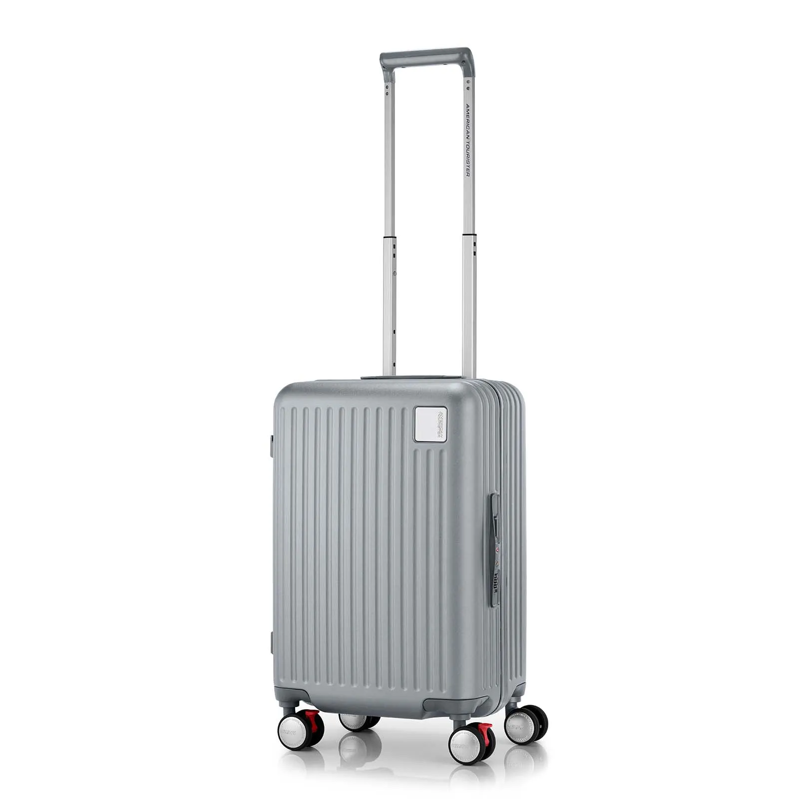 American Tourister Lockation 55cm Carry-On Suitcase Light Silver