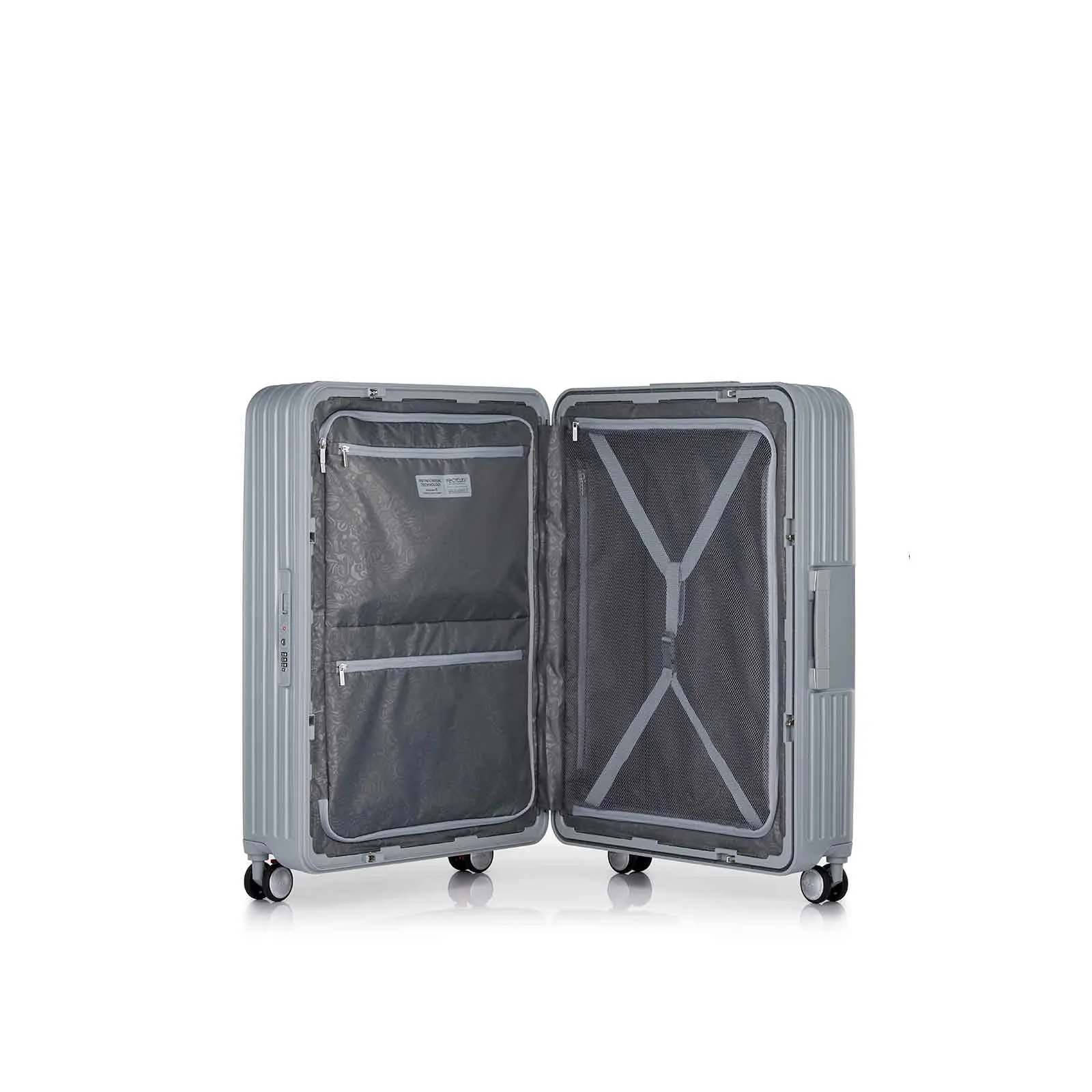 American Tourister Lockation 75cm Suitcase Light Silver