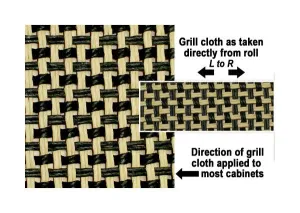 Amp grill cloth - Marshall style - salt & pepper - 32 inch wide (per yard)