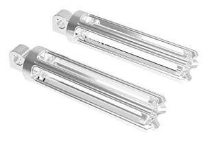 Arlen Ness 06-104 Chrome Fusion Male-Mount Footpegs And Shift Peg