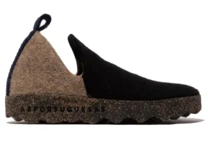 ASPORTUGUESAS Men Slippers 'City', black taupe