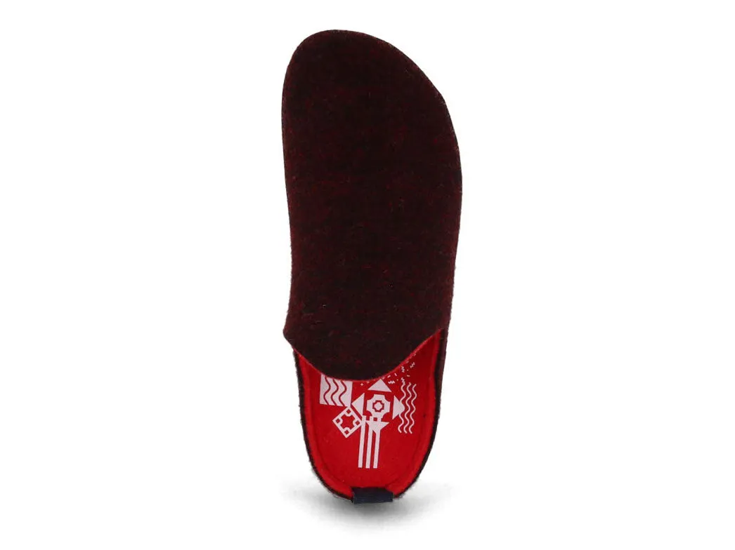 ASPORTUGUESAS Shoes | Felt Slippers Come, Merlot Double