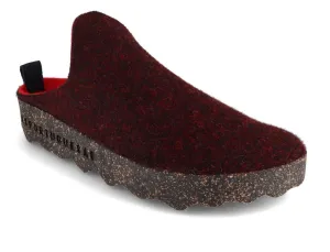 ASPORTUGUESAS Shoes | Felt Slippers Come, Merlot Double