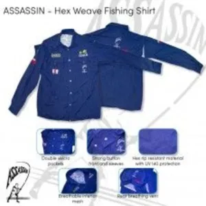 ASSASSIN SHIRT L/SLEEVE NAVY BLUE VARIOUS