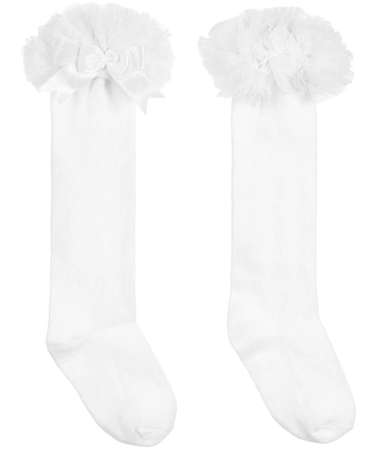 Beau Kid White Tutu Knee Length Socks