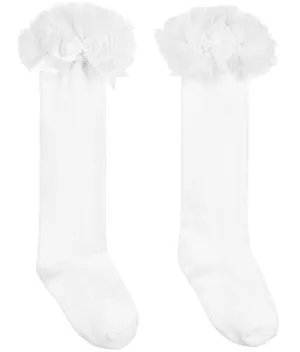 Beau Kid White Tutu Knee Length Socks