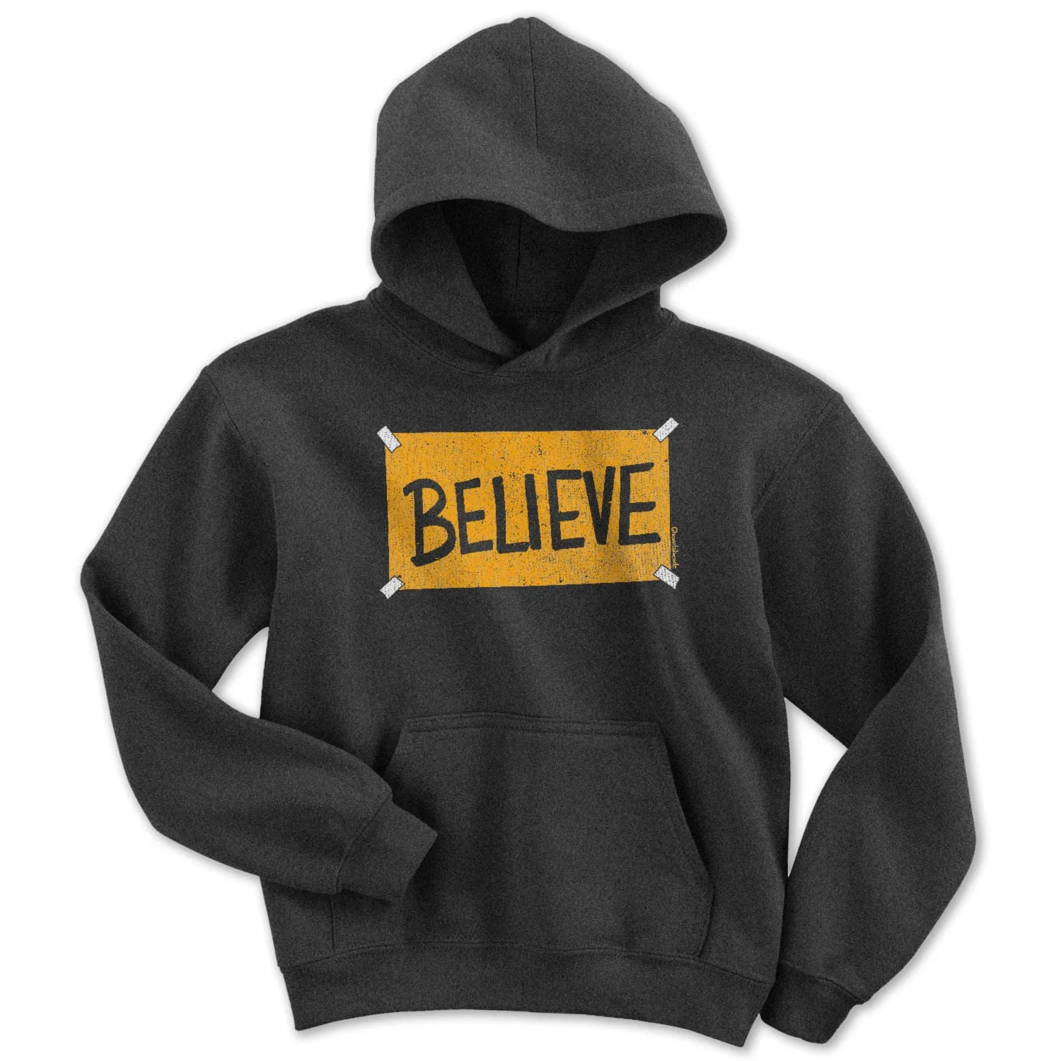 Believe Black & Gold Sign Youth Hoodie