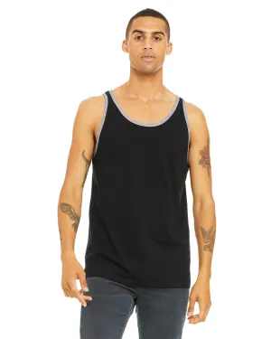 Bella Canvas Unisex Jersey Tank | Black/ Ath Hthr