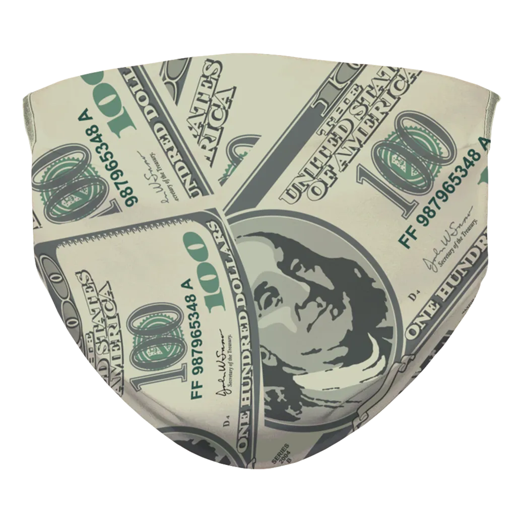 Big Money Face Mask Sublimation Face Mask