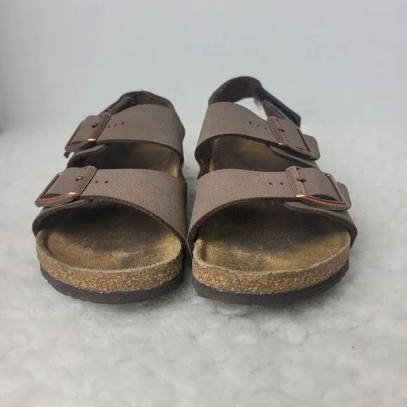 Birkenstock Arizona Kids Size 3-3.5 Nubuck Mocha Sandals