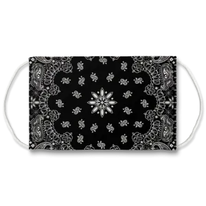 Black Classic Bandana Face Mask