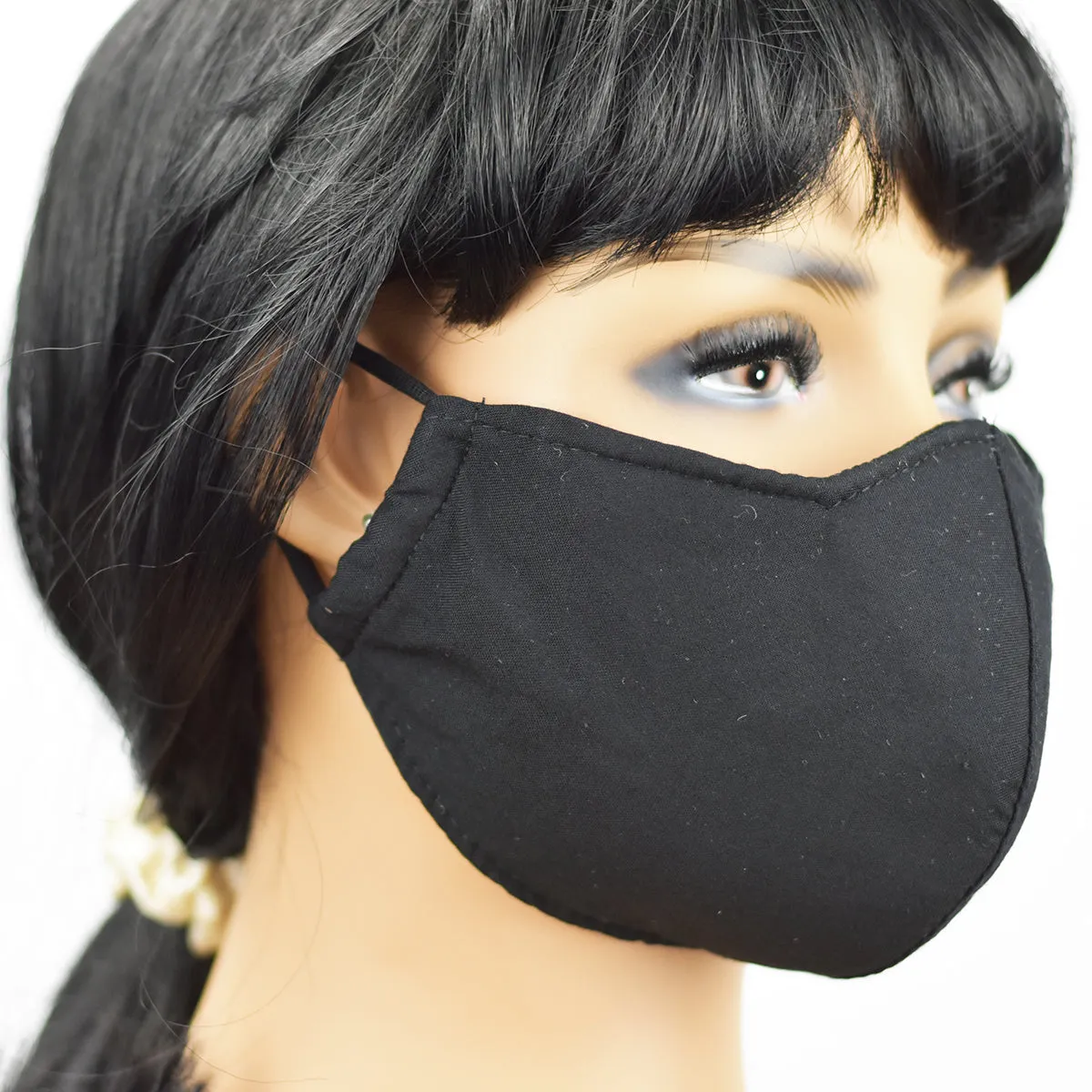 Black Contoured Non-Medical Face Mask