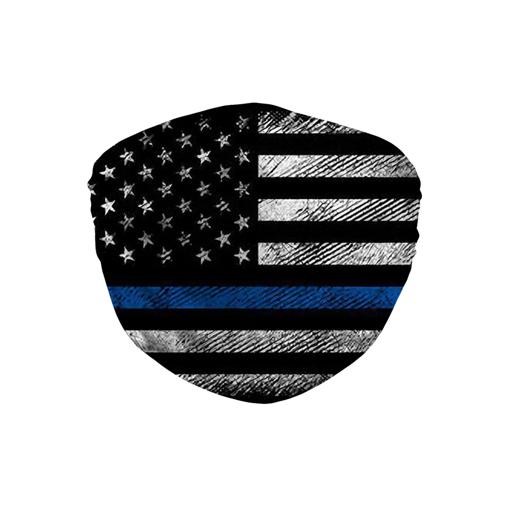 Blue Lives Matter Blue Lives Matter Flag Face Mask