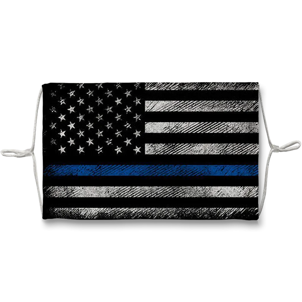Blue Lives Matter Blue Lives Matter Flag Face Mask