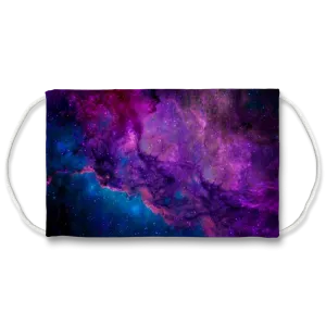 Blue Purple Space Nebula Face Mask