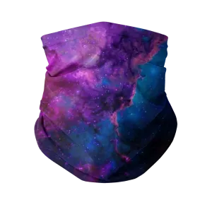Blue Purple Space Nebula Neck Gaiter/Face Mask