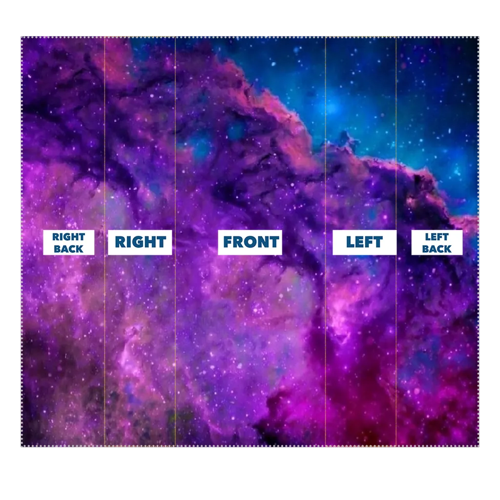 Blue Purple Space Nebula Neck Gaiter/Face Mask