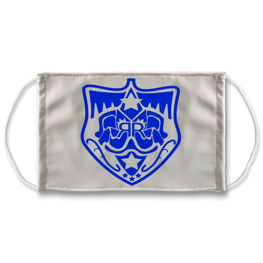Blue-RR-Logo Mask Sublimation Face Mask