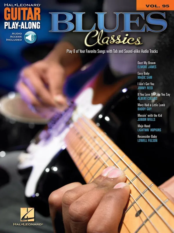 BLUES CLASSICS GUITAR PLAYALONG V95 BK/OLA