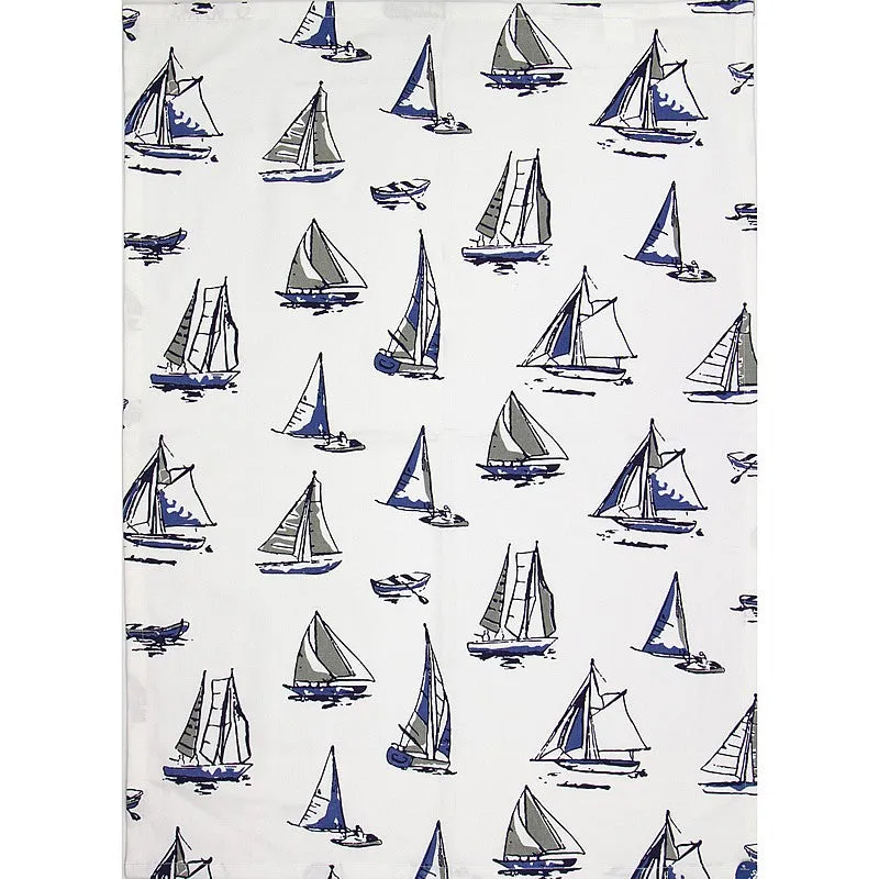 Boats Tea Towel 71x51cm