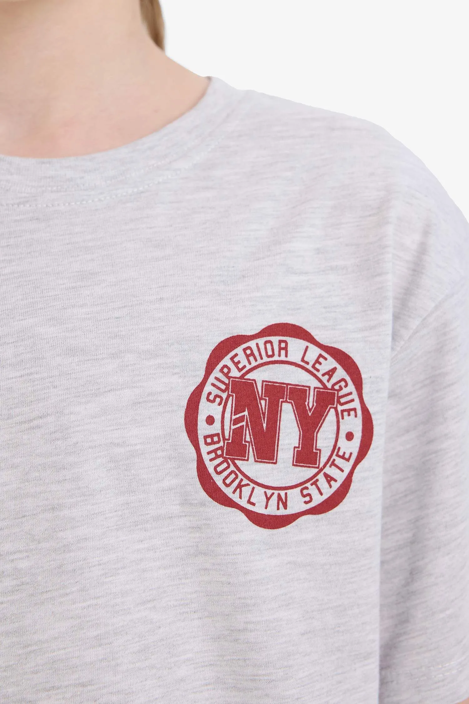 Boy Crew Neck Printed Short Sleeve T-Shirt