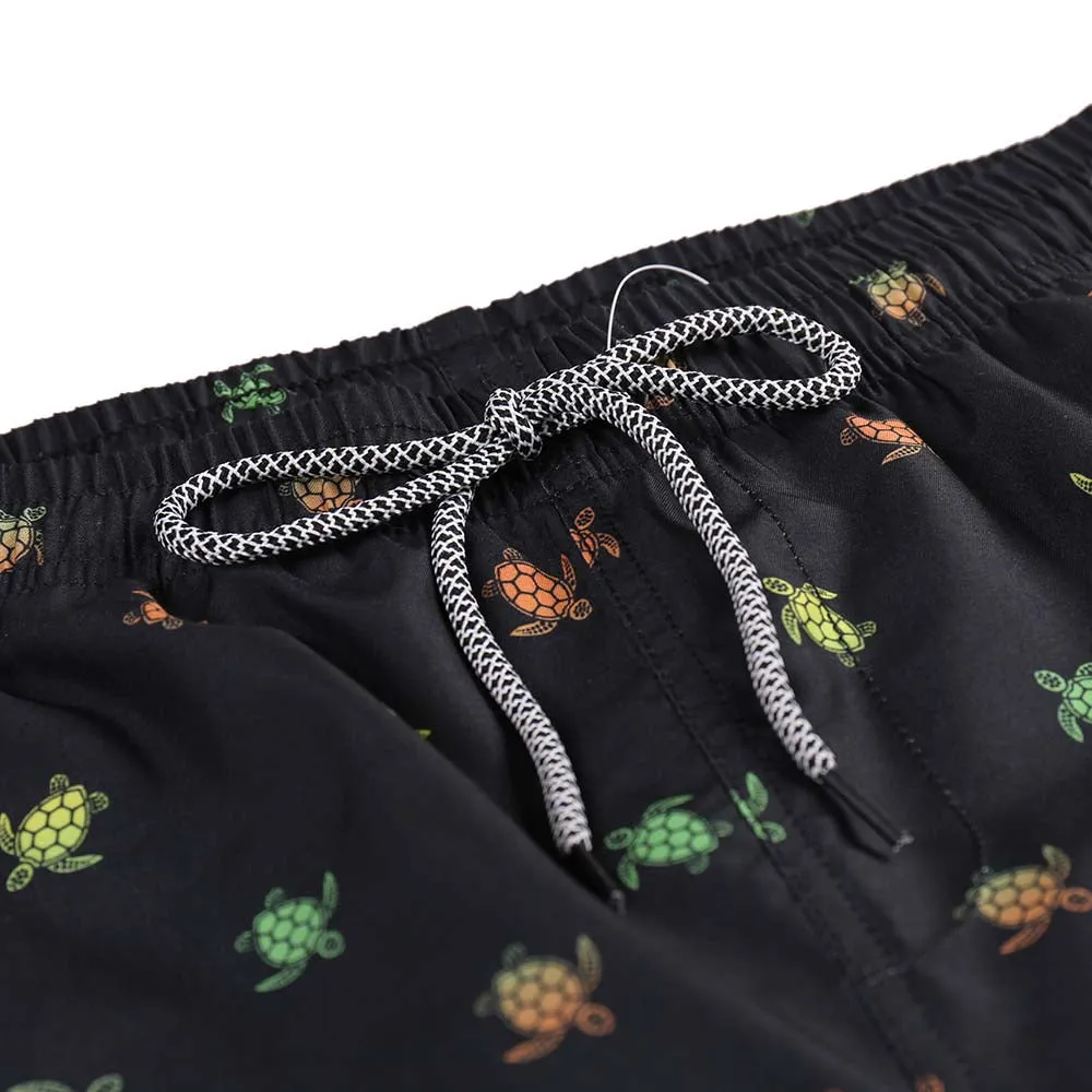 Boy's  Kid  Family  Match  Fast  Dry  Mesh  Lining  Swim  Trunks  Shorts