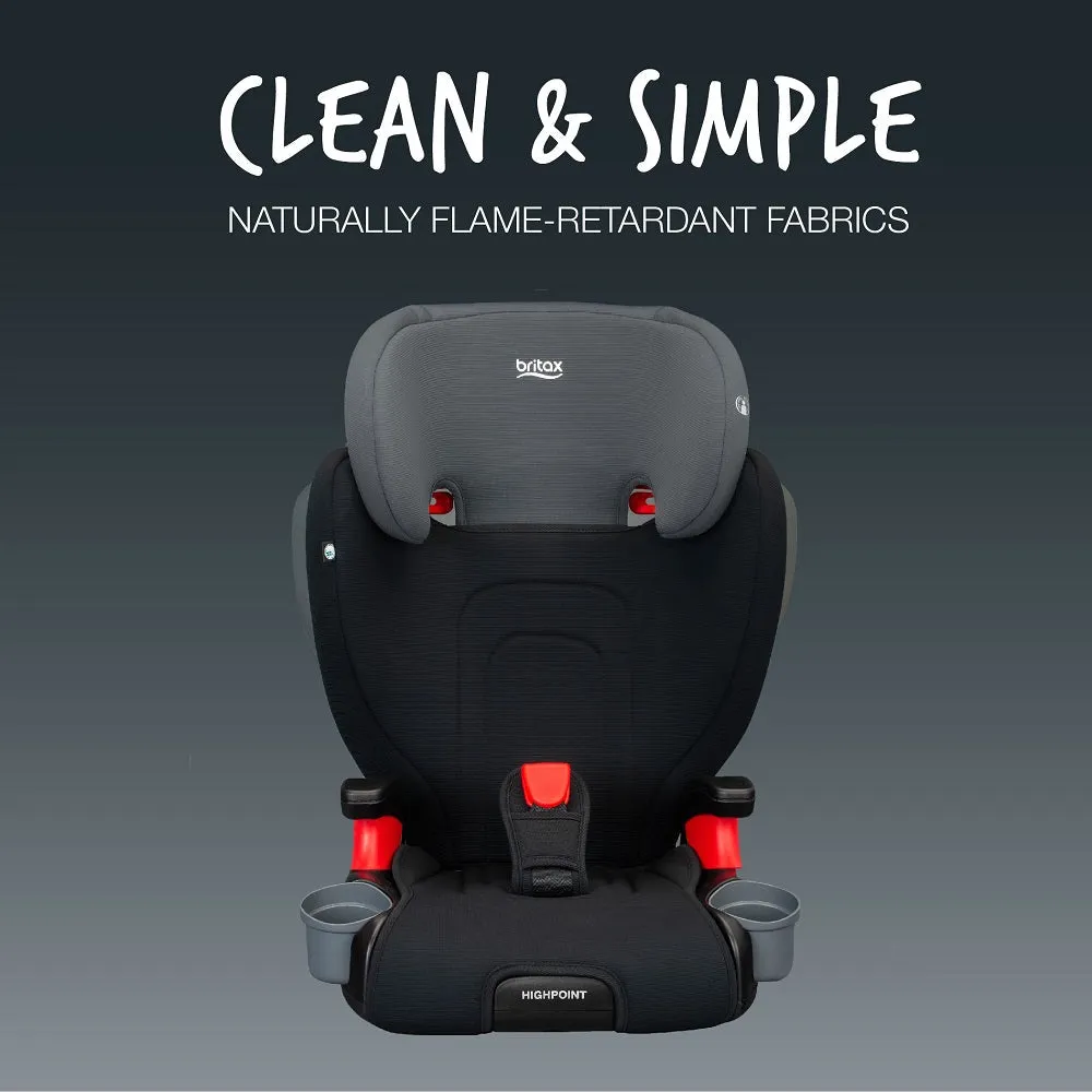 Britax Highpoint 2-Stage Belt-Positioning Booster (SafeWash Black Ombre)