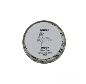 BUDDY: Organic Herbal Anal Balm, Antibacterial, Green Vine- For Him, Sample 10ml