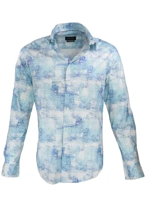 Bugatchi OoohCotton Stretch Abstract Shirt