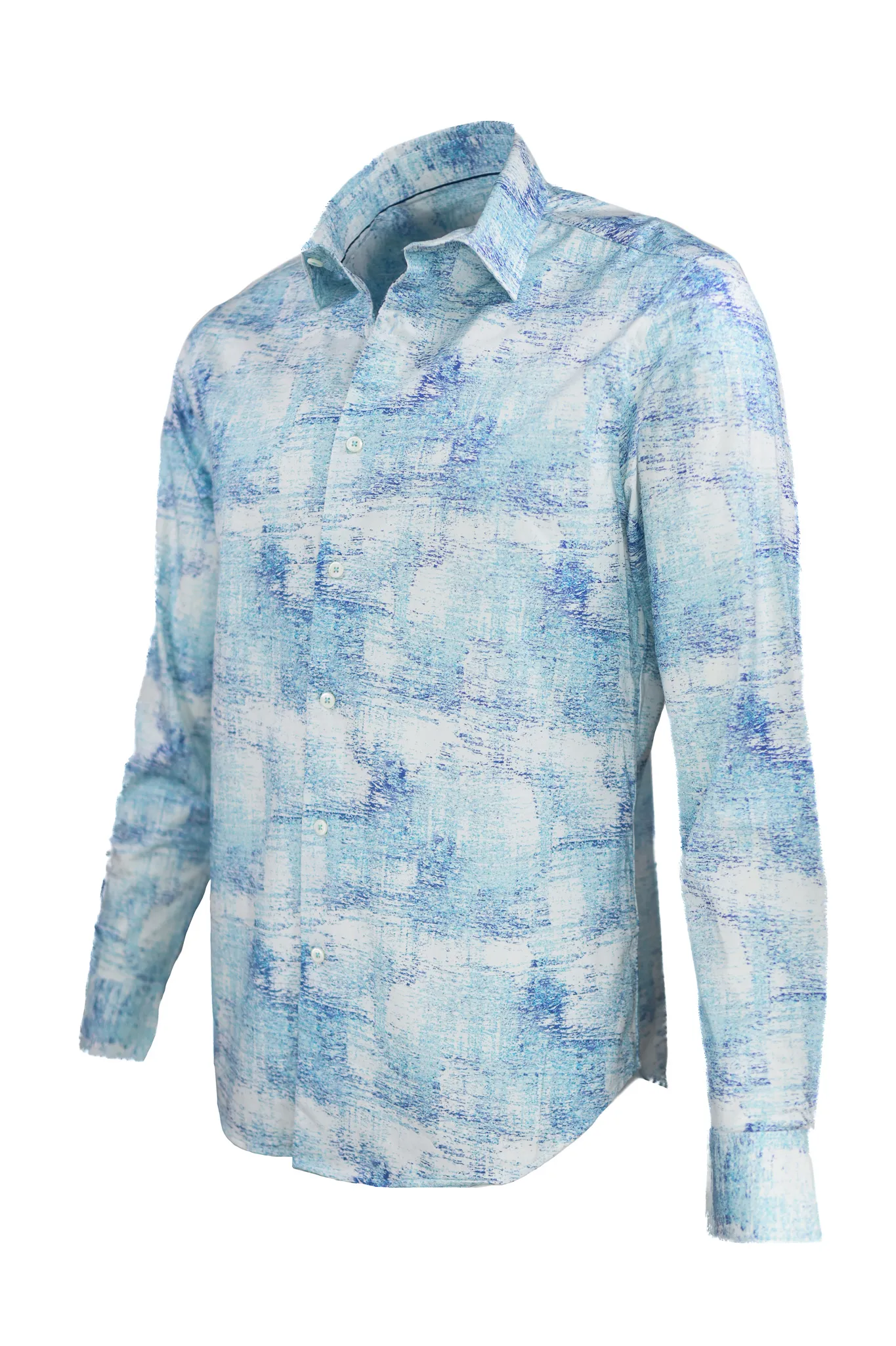 Bugatchi OoohCotton Stretch Abstract Shirt