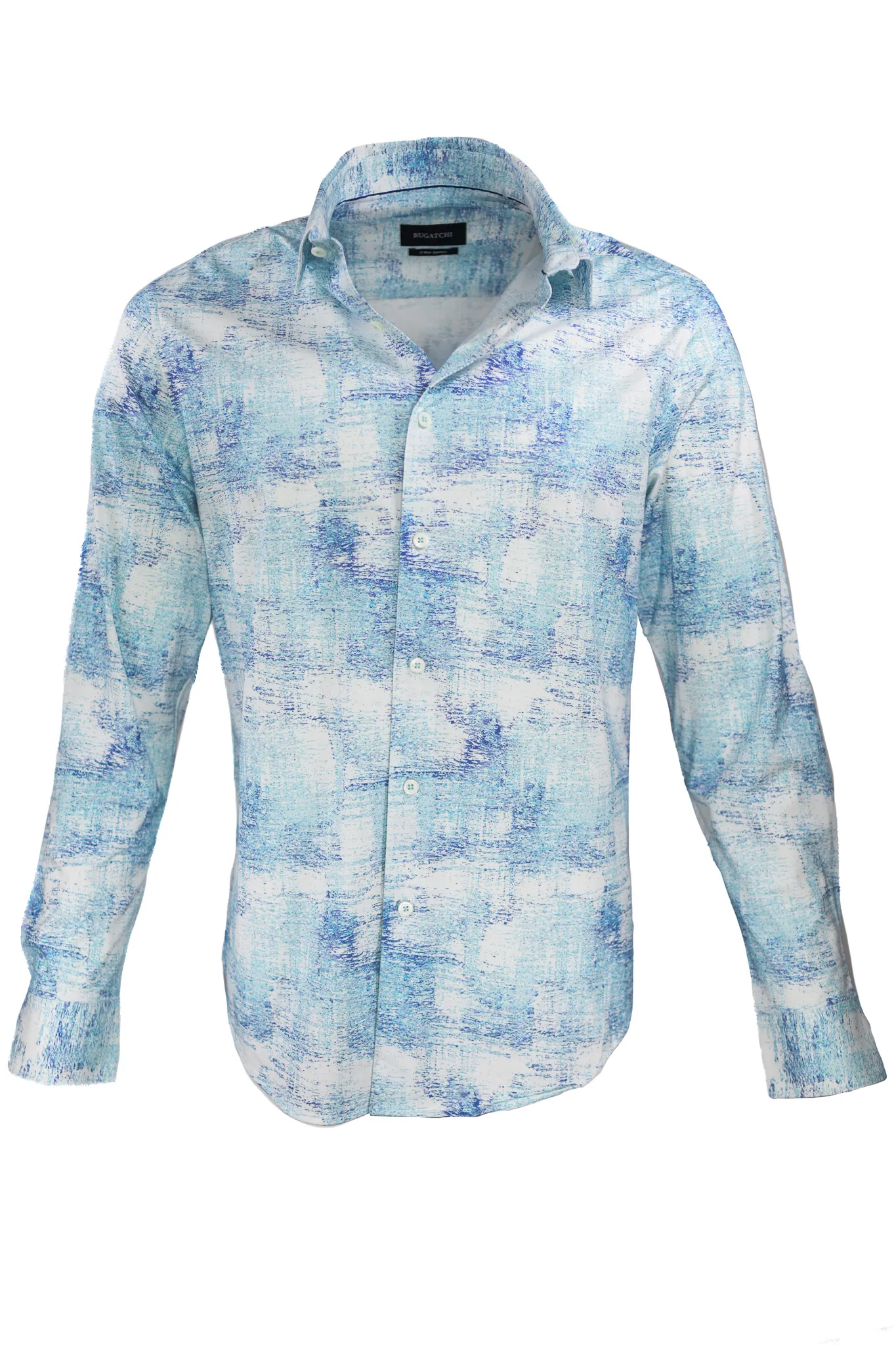 Bugatchi OoohCotton Stretch Abstract Shirt
