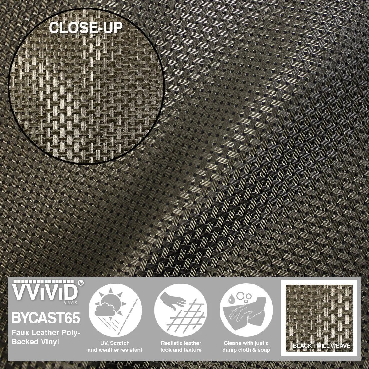 Bycast65 Brown Twill Weave Faux Leather Marine Vinyl Fabric