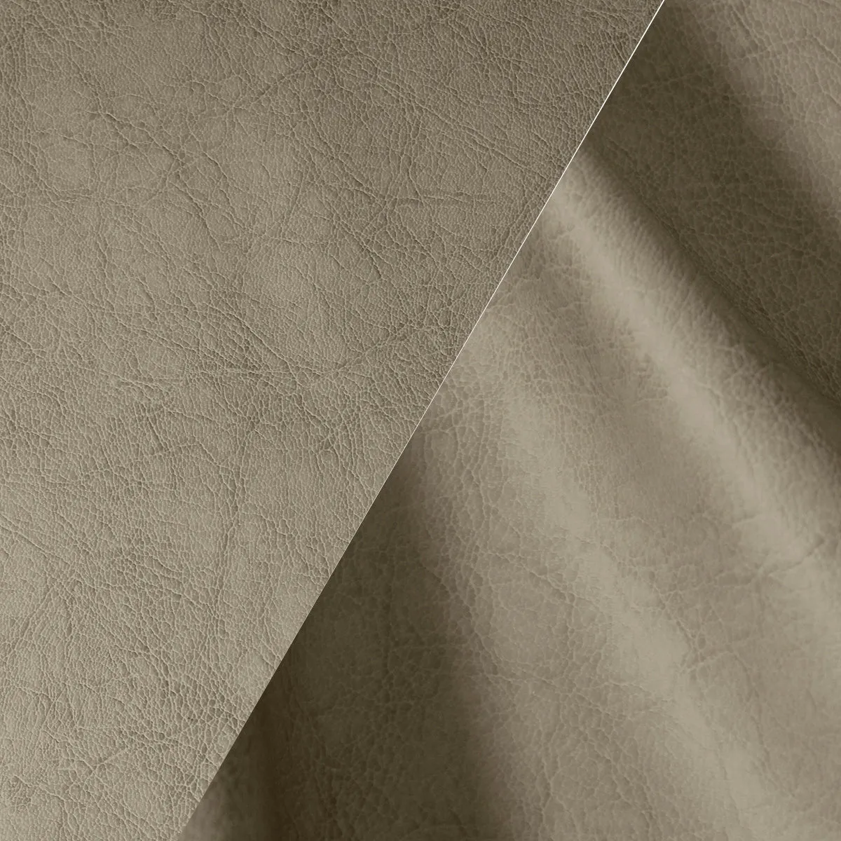 Bycast65 Grey Beige Matte Full-Grain Pattern Faux Leather Marine Vinyl Fabric