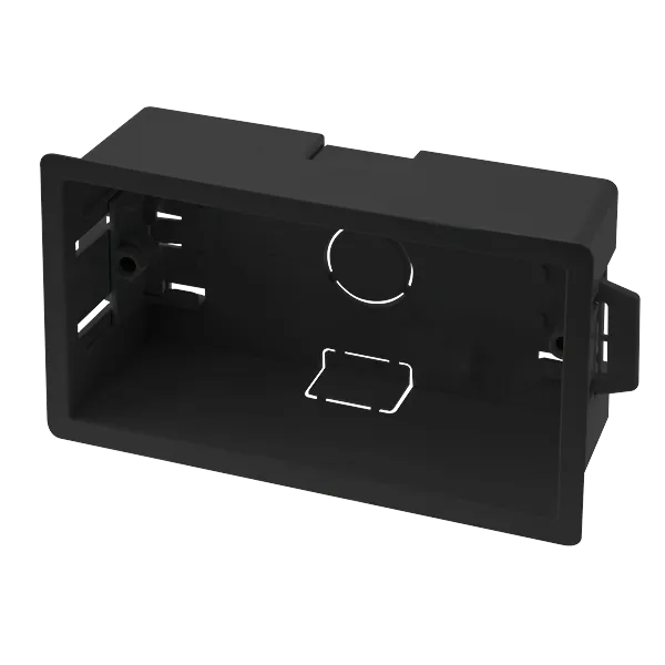 Click WA088PBK 2 Gang 35mm Dry Lining Box - Black