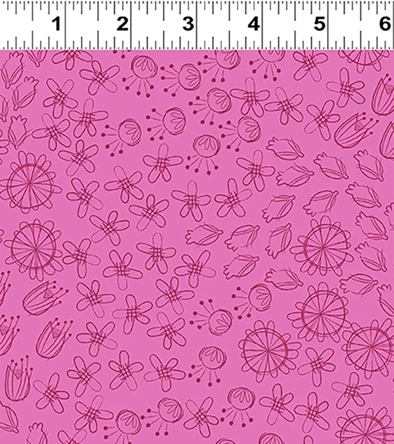 Clothworks Crocodile Smiles Y3394-74 Raspberry