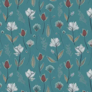 Clothworks Raised Teal Y3415-104