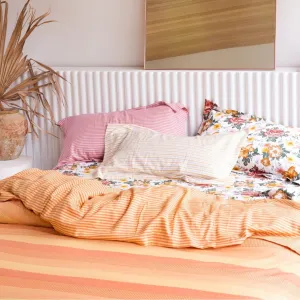 Cotton Duvet Cover - Marigold Mixed Gingham