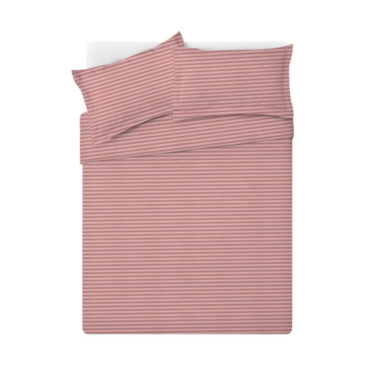 Cotton Duvet Cover - Rosie Pink Pinstripe