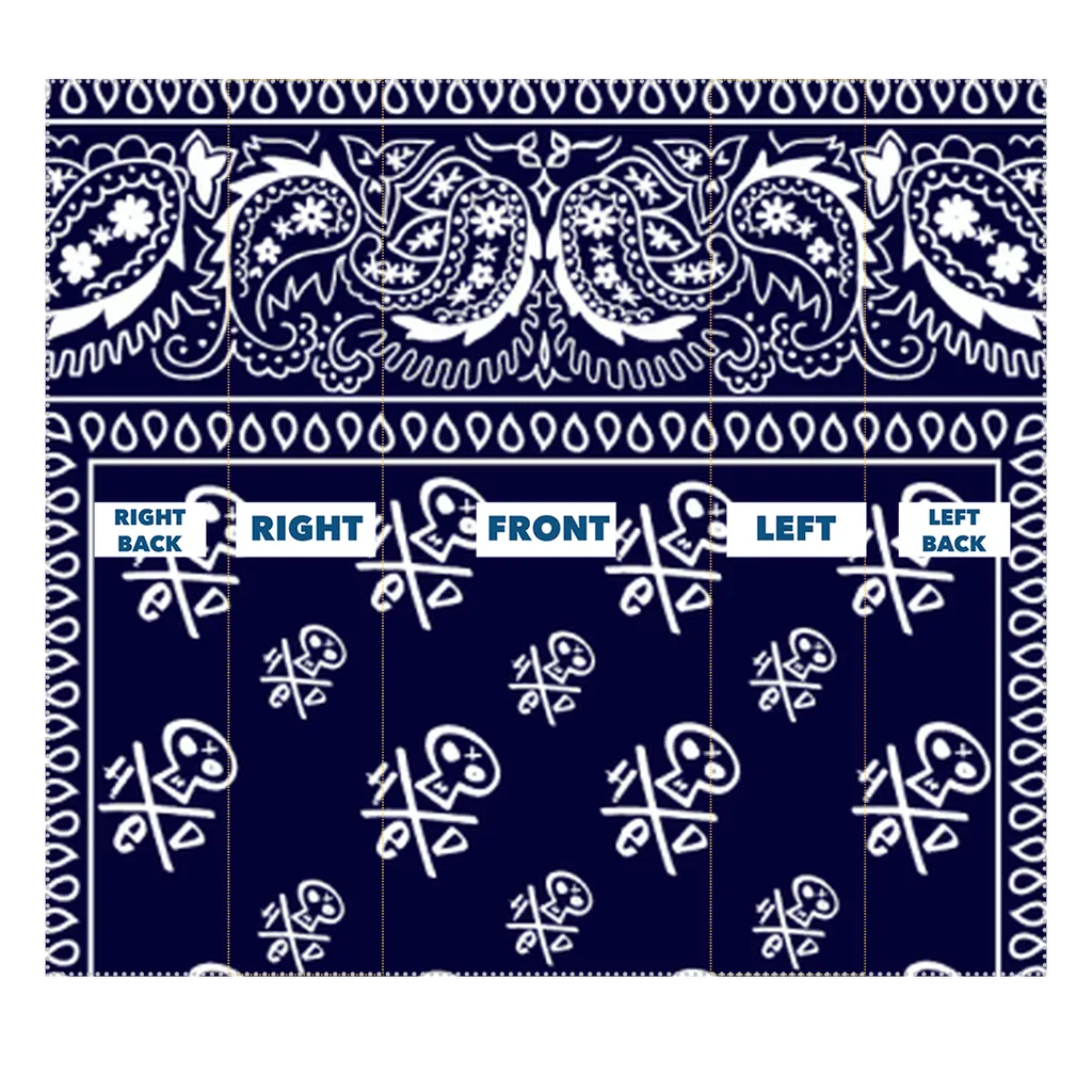 Crip Blue Cuz Bandana Sublimation Neck Gaiter