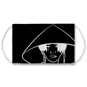 Daechwita Line Art Sublimation Face Mask   spare filters