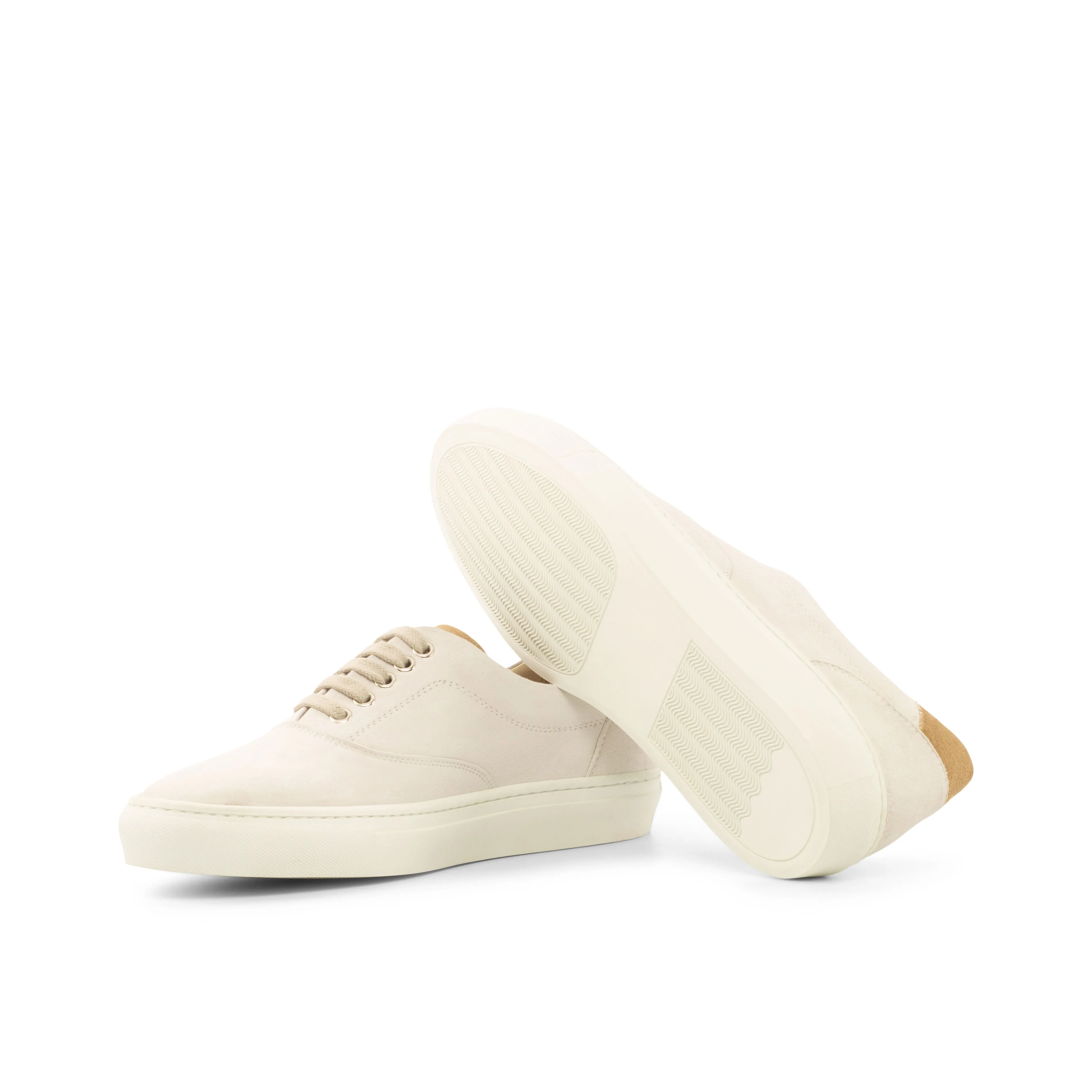 DapperFam Riccardo in Camel / White Men's Italian Suede Top Sider