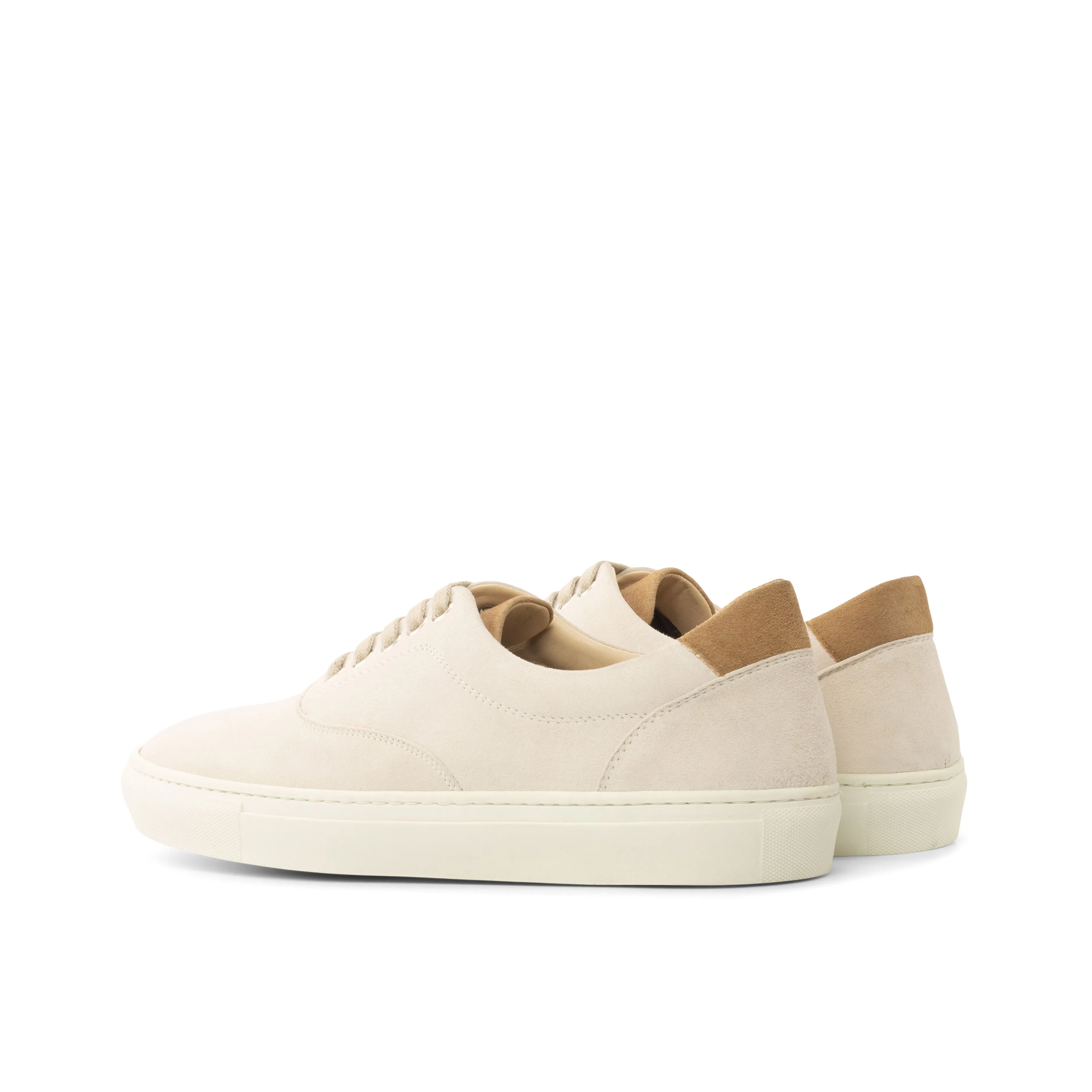 DapperFam Riccardo in Camel / White Men's Italian Suede Top Sider