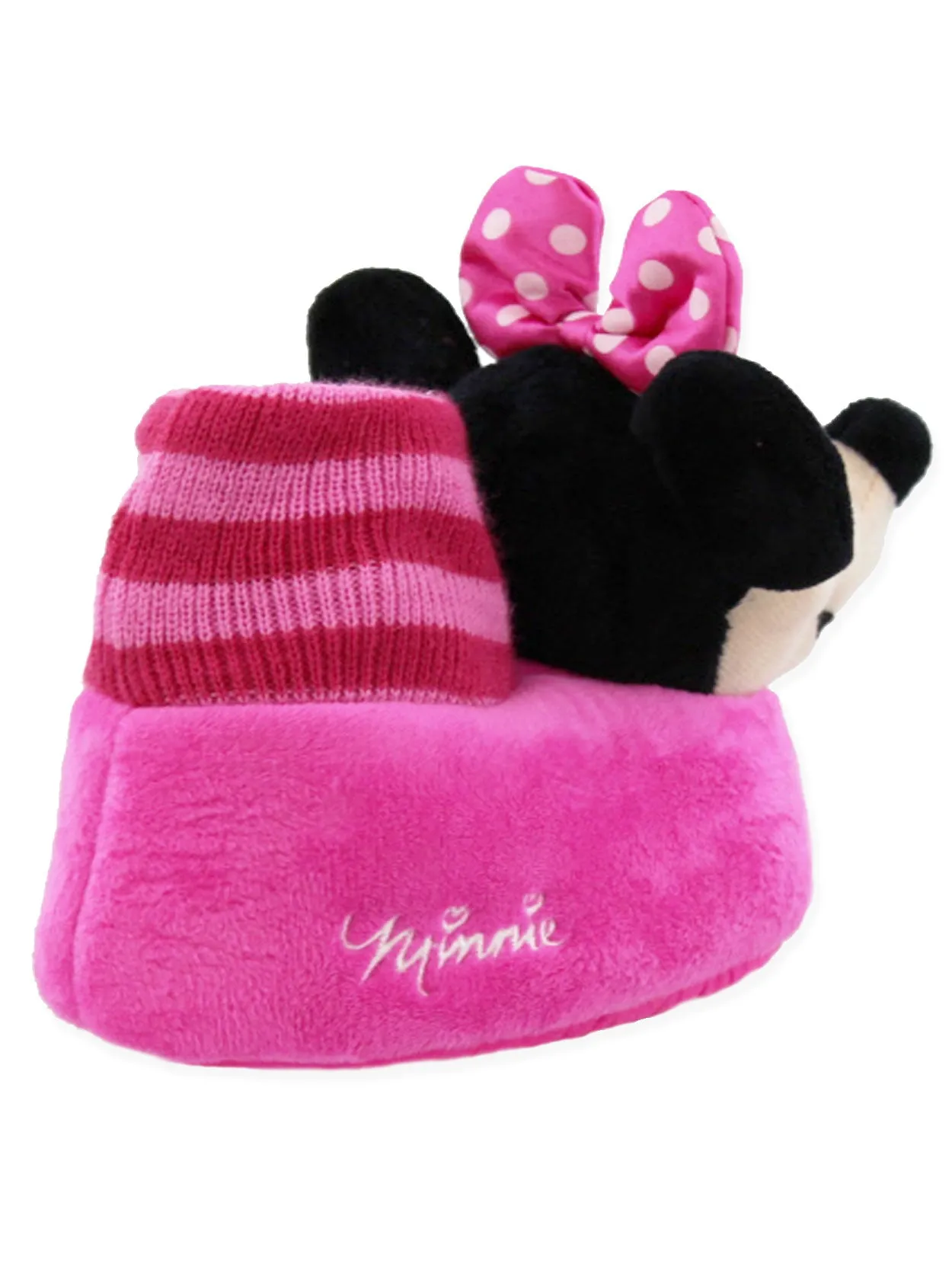 Disney Minnie Mouse Plush 3D Sock Top Slippers