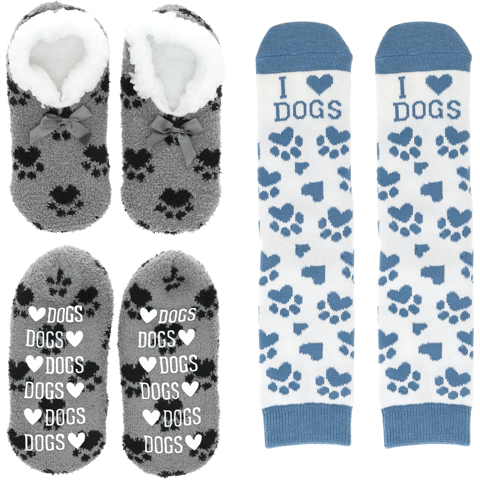 Dogs Slipper Sock Gift Set